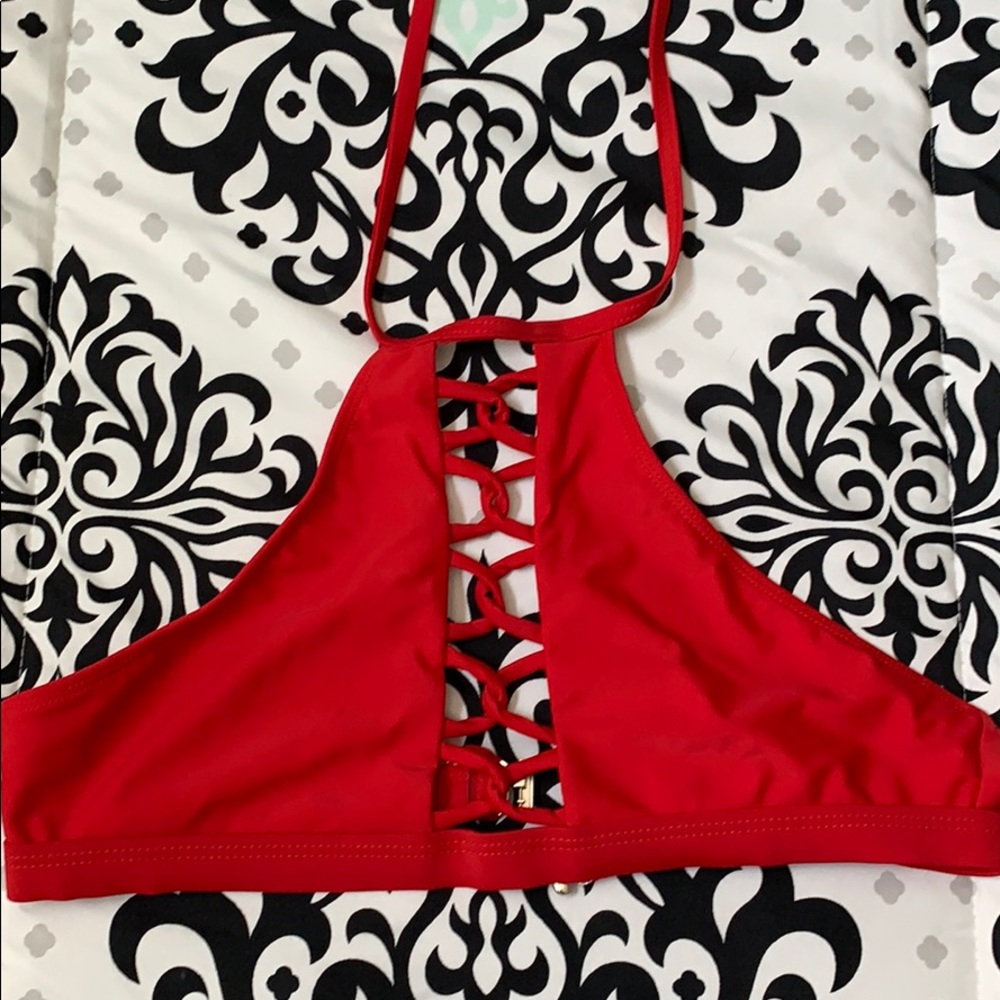 Red bikini and top